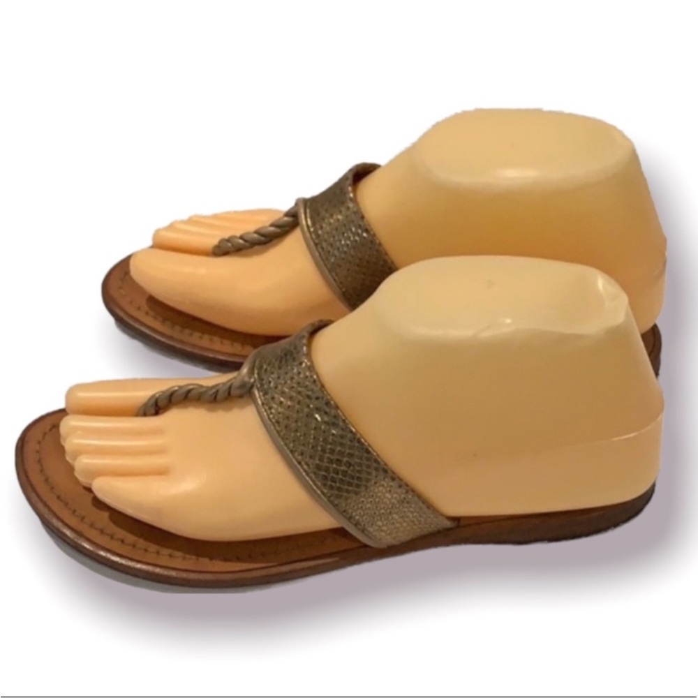 Authentic Salvatore Ferragamo luxury designer leather Sandals sz 7 - Picture 3 of 7
